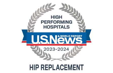 U.S. News hip replacement logo