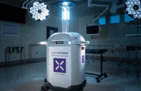 APD's new germ zapping robot