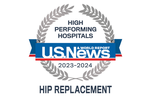 U.S. News hip replacement logo